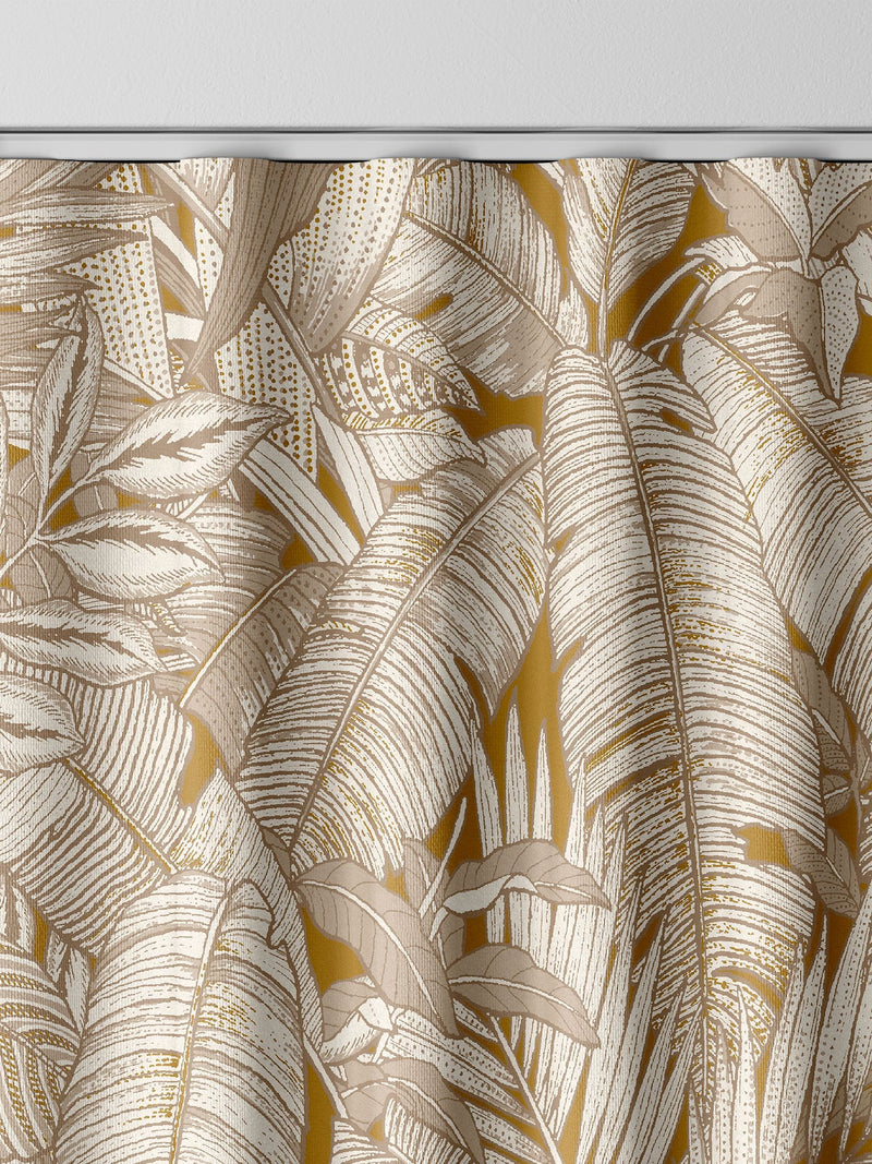 Graham & Brown Paradys Turmeric made to measure curtains, UK version