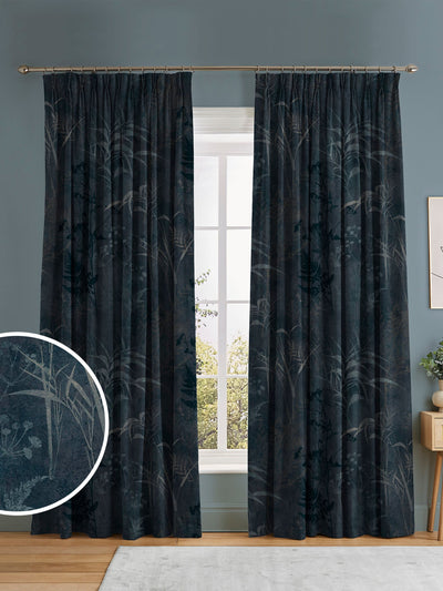 Next Graham & Brown Midnight Purple Restore Made to Measure Curtains- Buy online at McGrocer