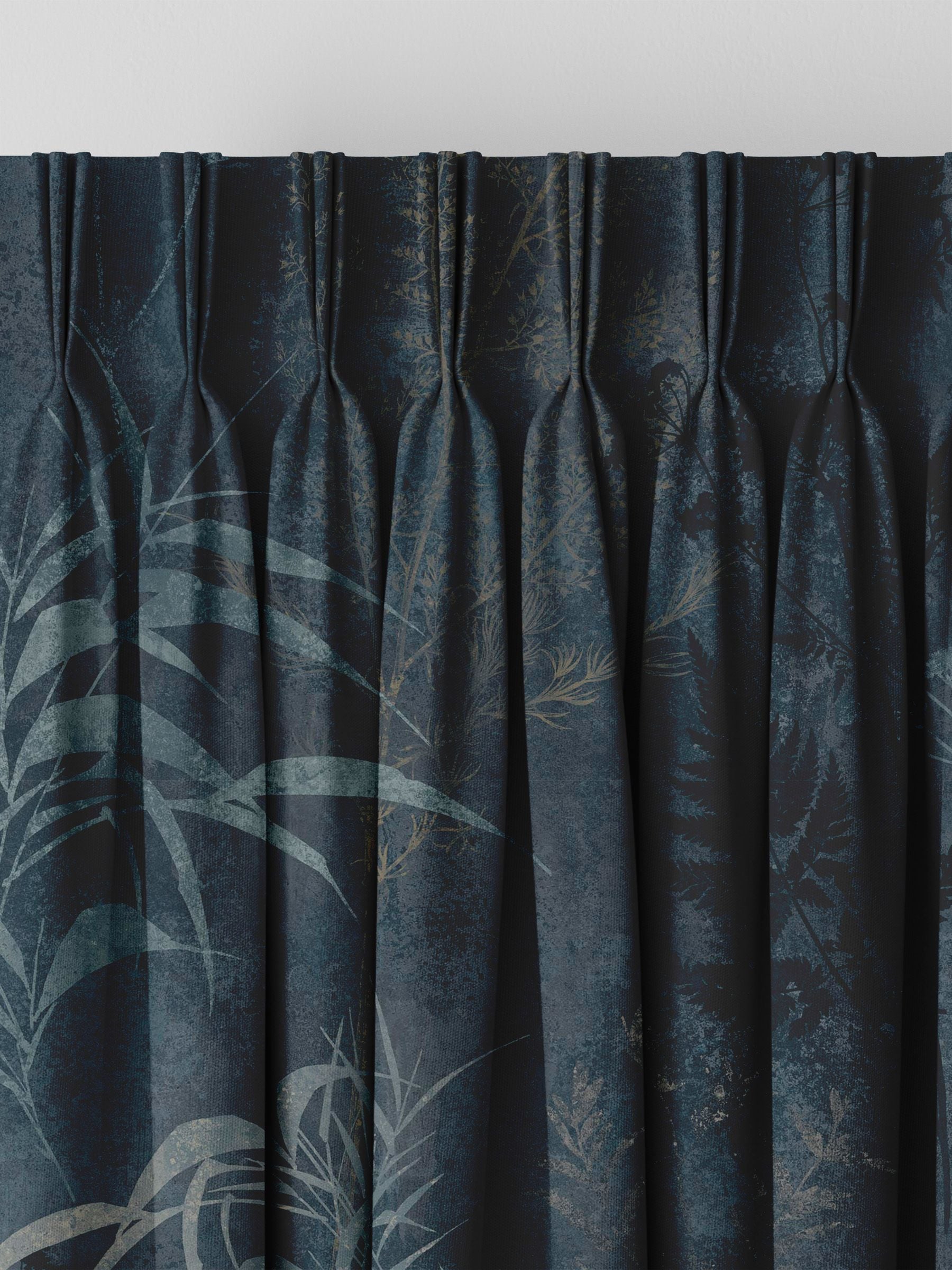 Graham & Brown midnight purple Restore made to measure curtains, UK version