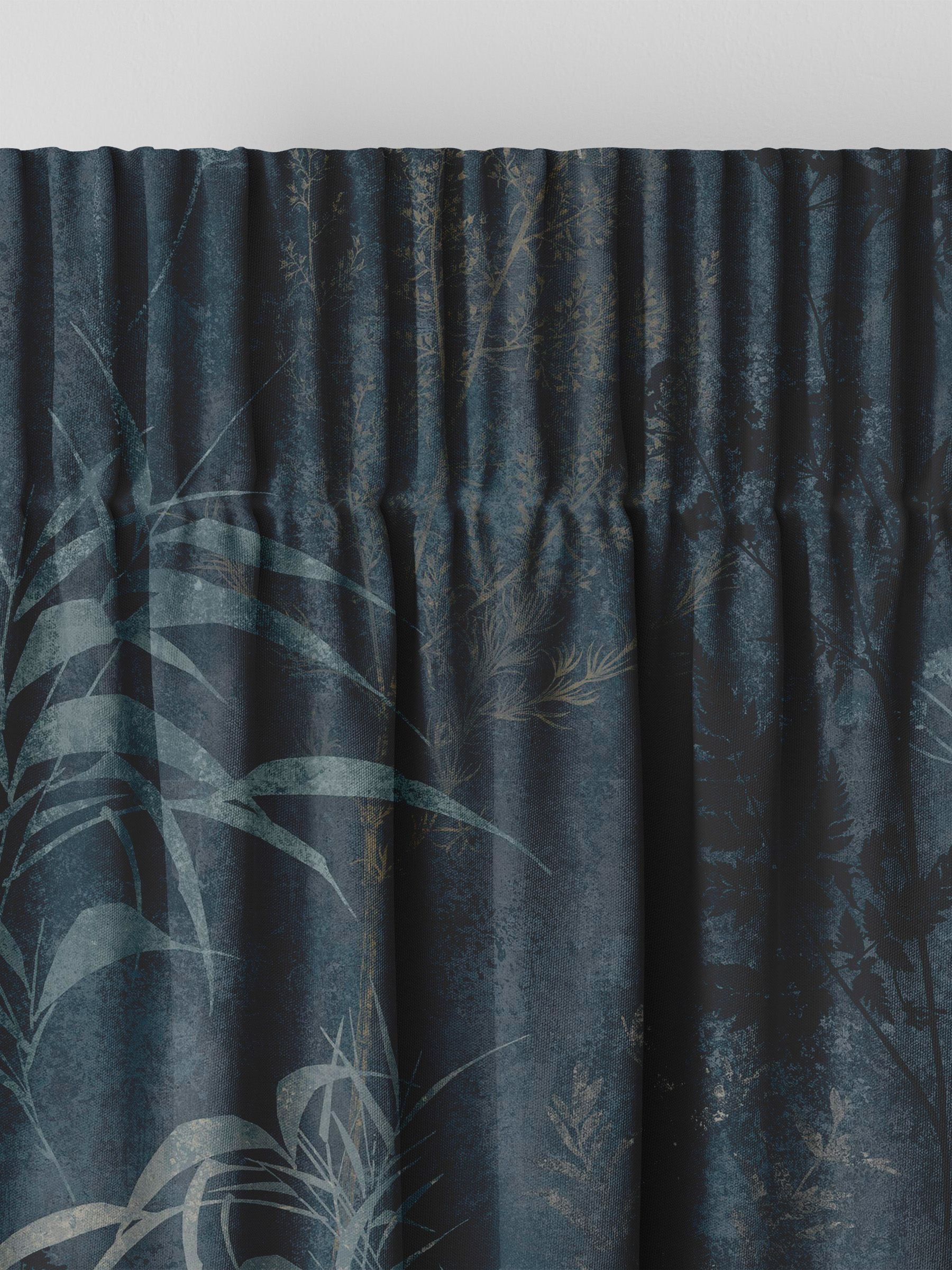 Graham & Brown midnight purple Restore made to measure curtains, UK version