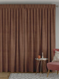 Jangga cognac brown corduroy made to measure curtains (British brand)