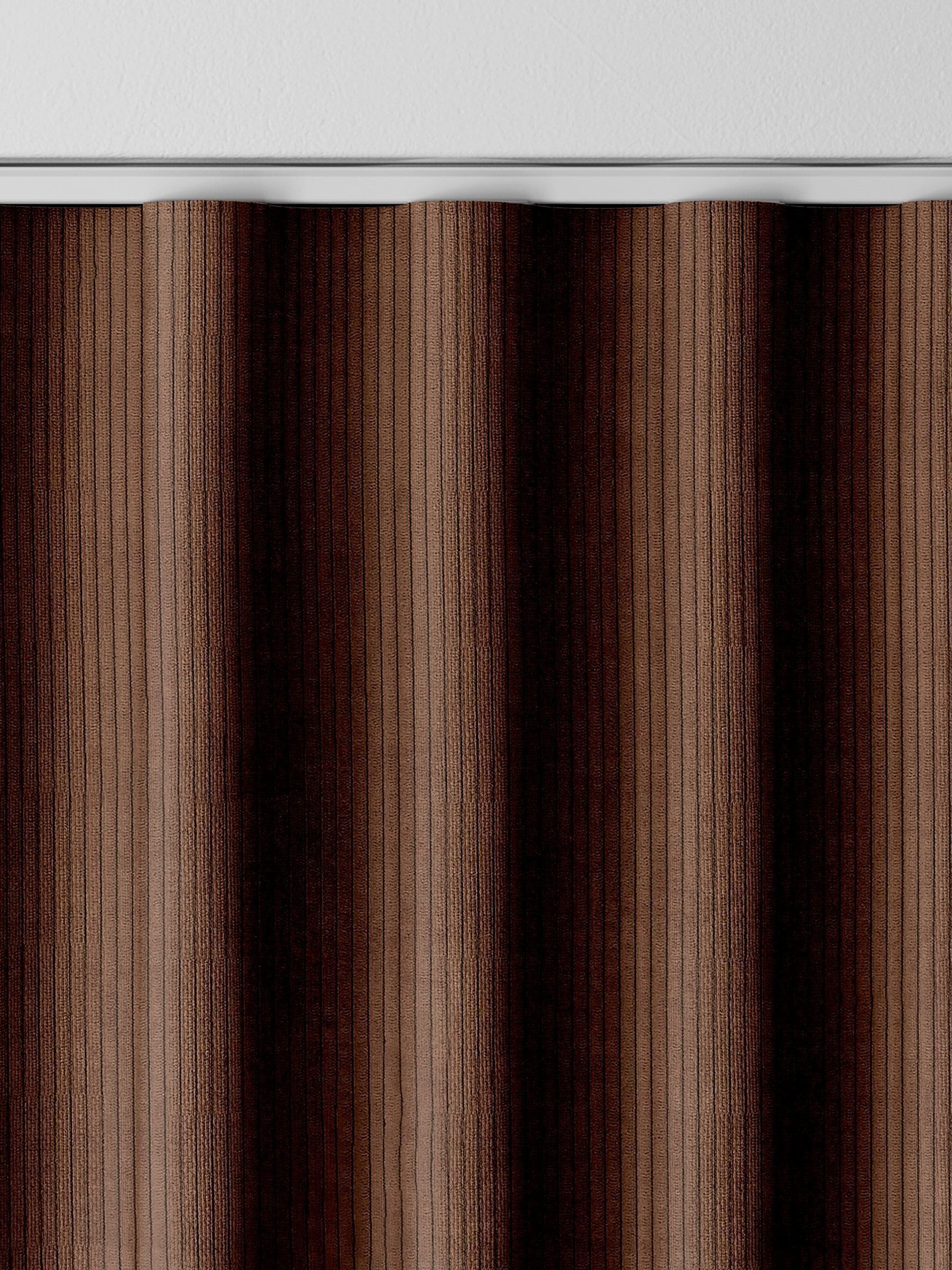 Jangga cognac brown corduroy made to measure curtains (British brand)