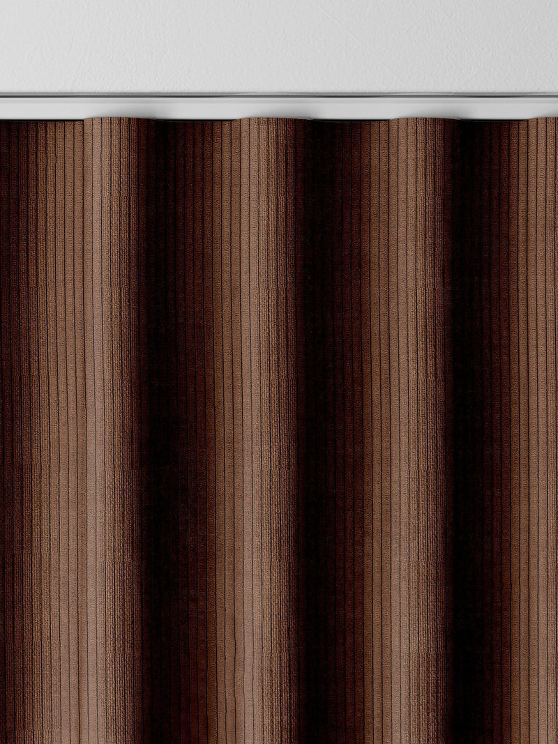 Jangga cognac brown corduroy made to measure curtains (British brand)