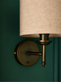 Bronze Upton 1 light wall light - British product
