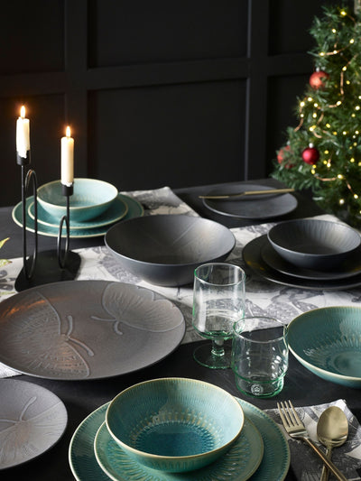 Next Kew Gardens Black Living Jewel Stoneware Charger Plate- Buy online at McGrocer