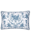 Laura Ashley Set of 2 Midnight Navy Blue Tuileries 200 Thread Count Cotton Sateen Pillowcases Set