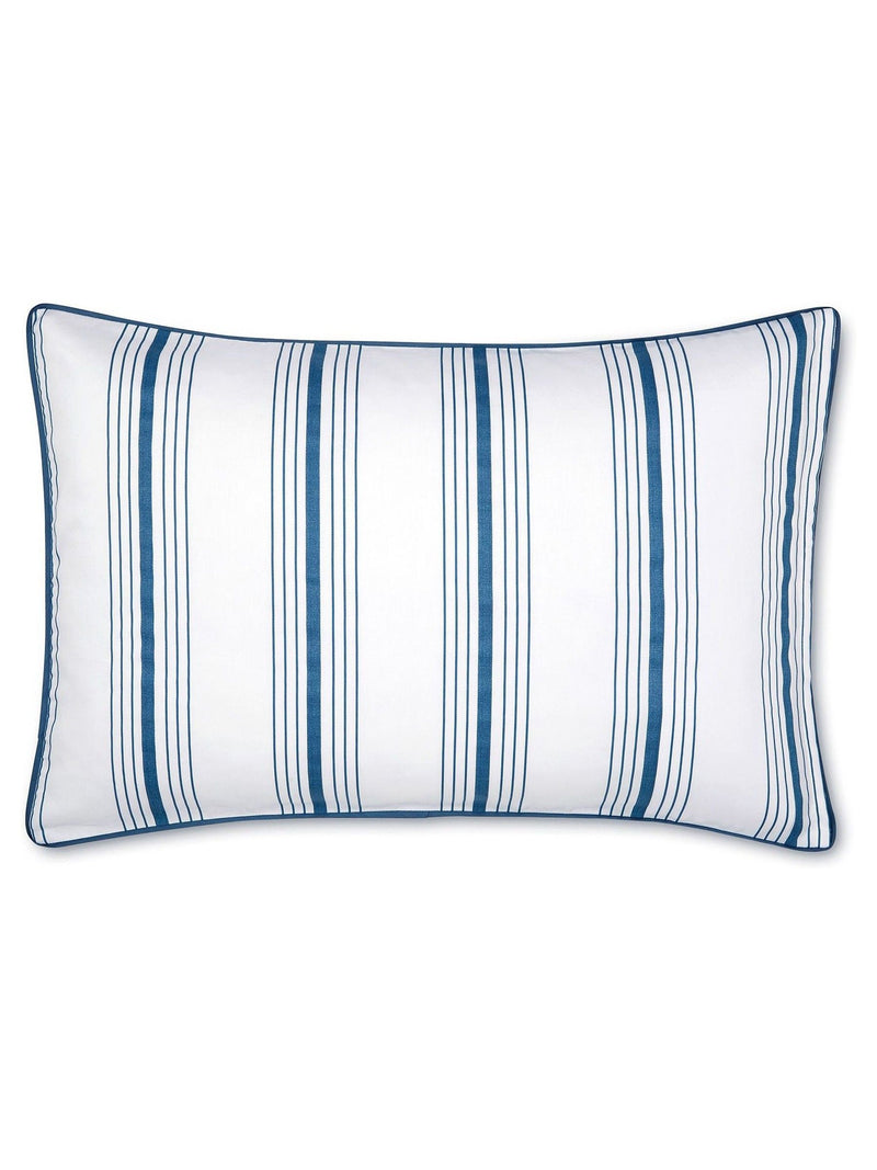 Laura Ashley Set of 2 Midnight Navy Blue Tuileries 200 Thread Count Cotton Sateen Pillowcases Set