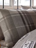 Dreams & Drapes grey Colville check duvet cover and pillowcase set - British product