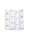aden+anais Animal Kingdom cotton muslin blankets 4 pack, UK version