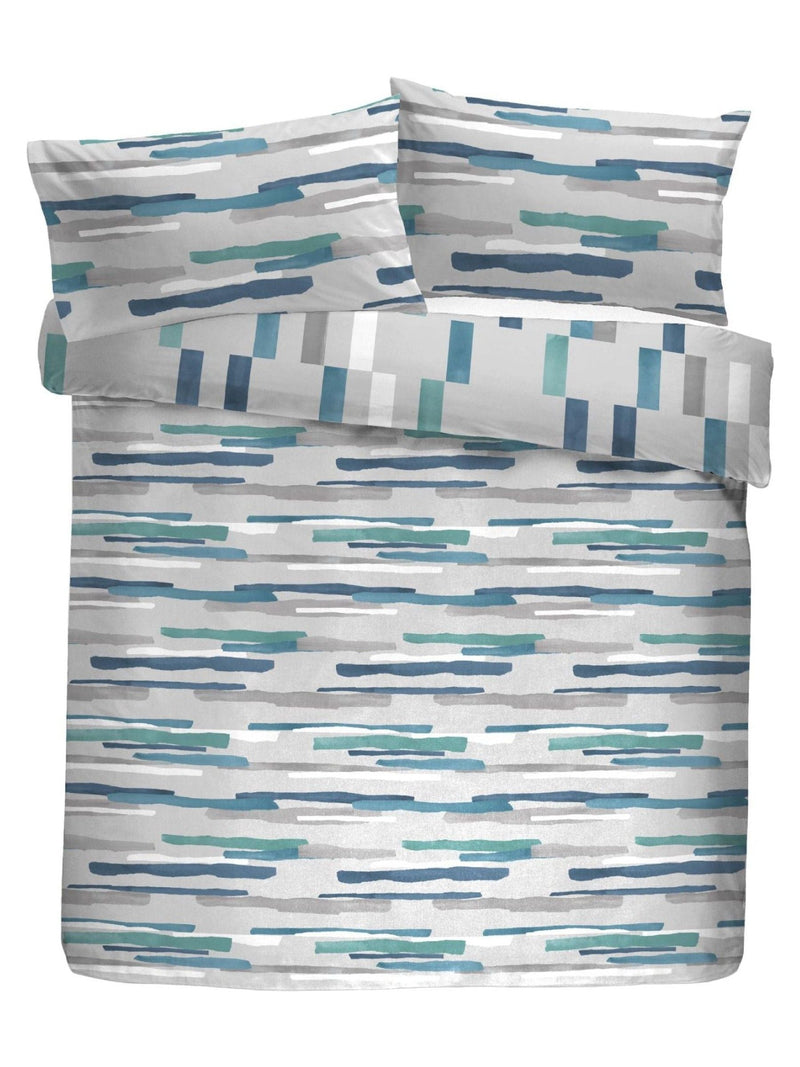 Fusion Green Clifton duvet cover and pillowcase set - British product