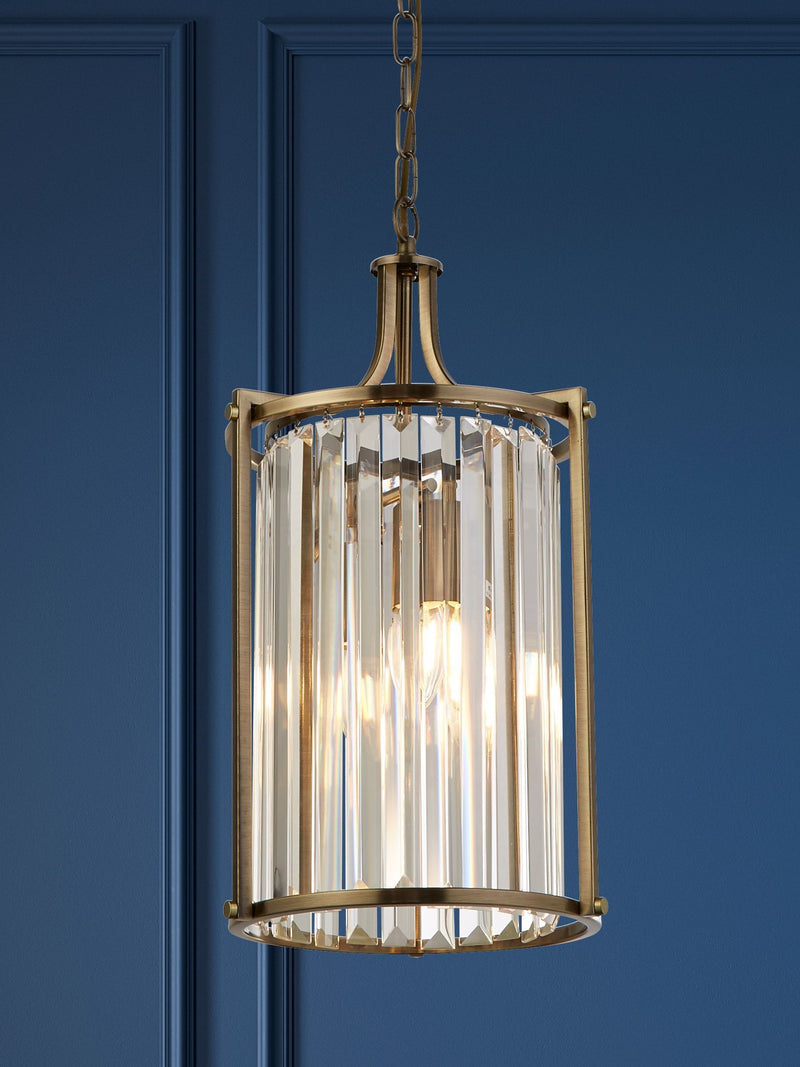 Searchlight Brown Hermione 2-light ceiling light (British brand)