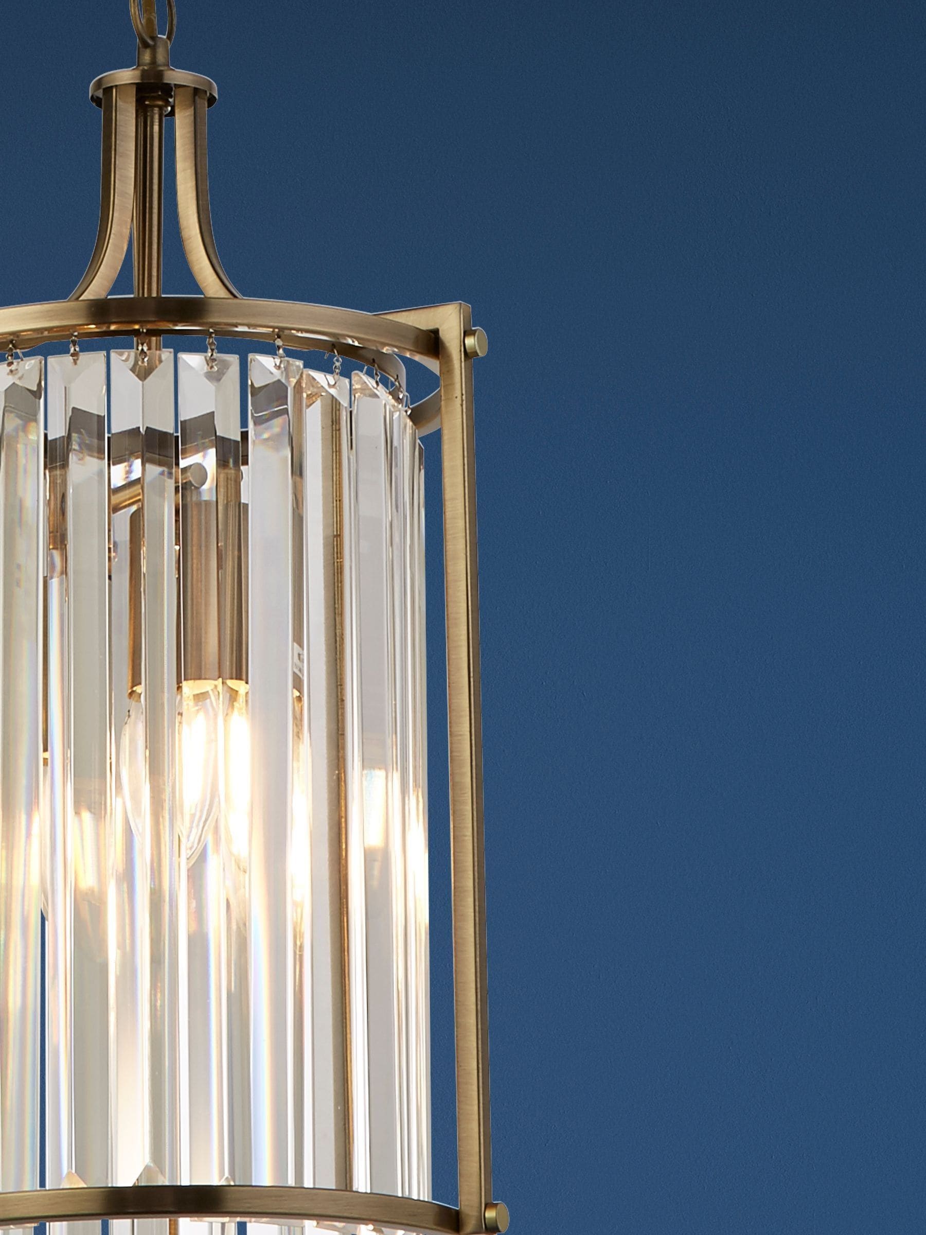 Searchlight Brown Hermione 2-light ceiling light (British brand)