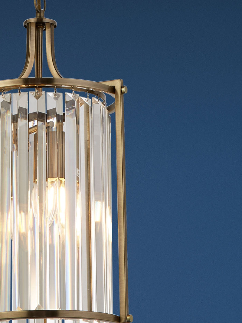 Searchlight Brown Hermione 2-light ceiling light (British brand)