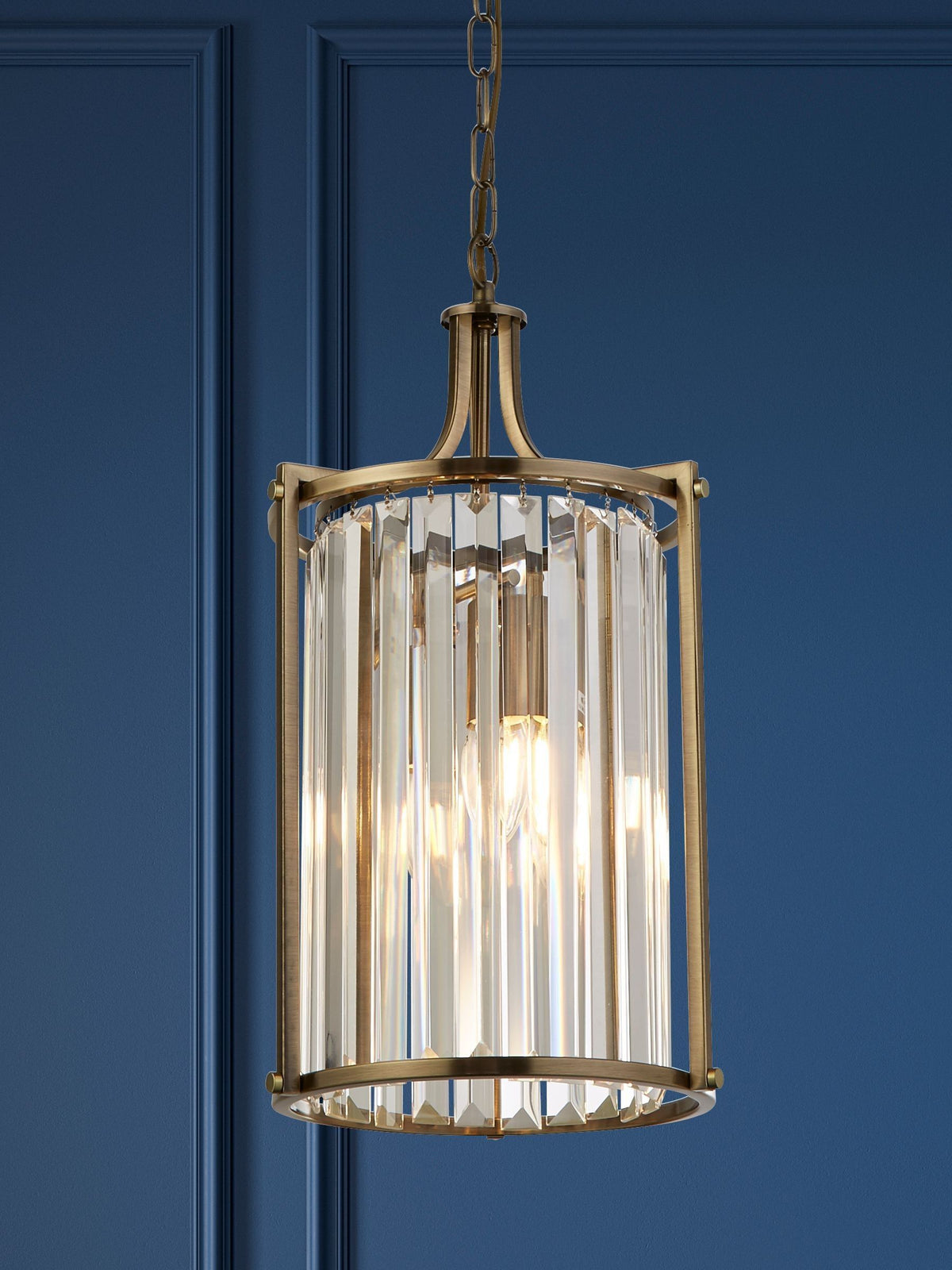 Searchlight Brown Hermione 2-light ceiling light (British brand)