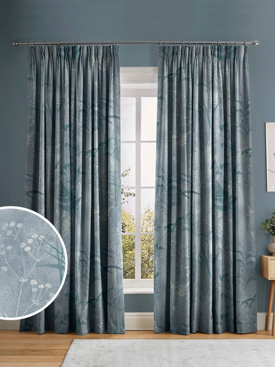 Next Graham & Brown Restore Sky Blue Curtains- Buy online at McGrocer