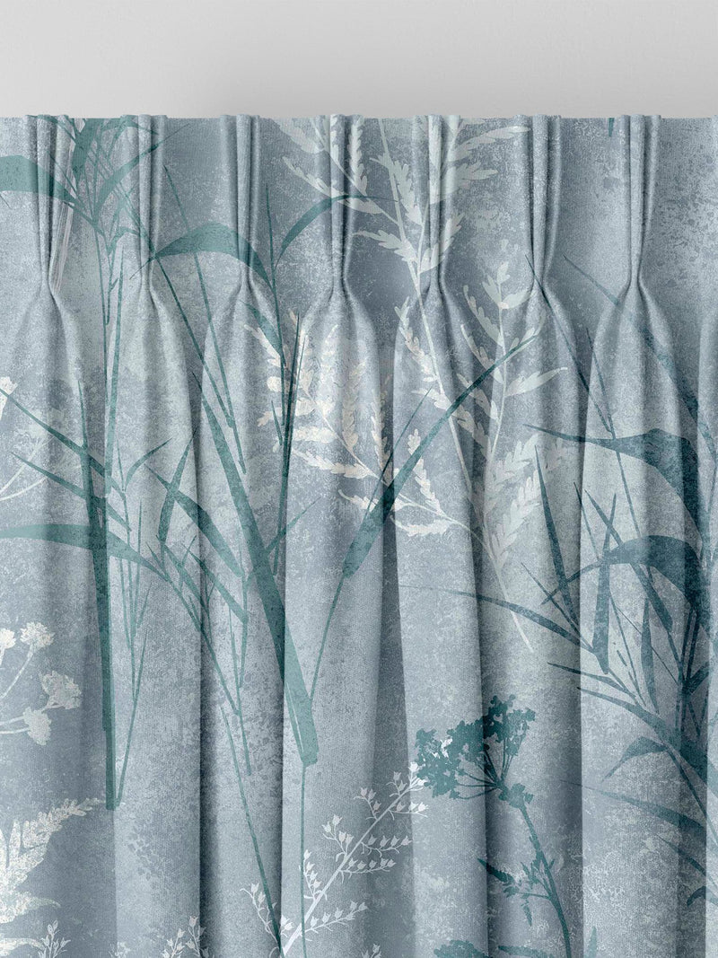 Graham & Brown Sky Blue Restore made to measure curtains, imported from the UK