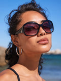 Lunettes de soleil effet ombré noir avec détail découpé - Produit britannique