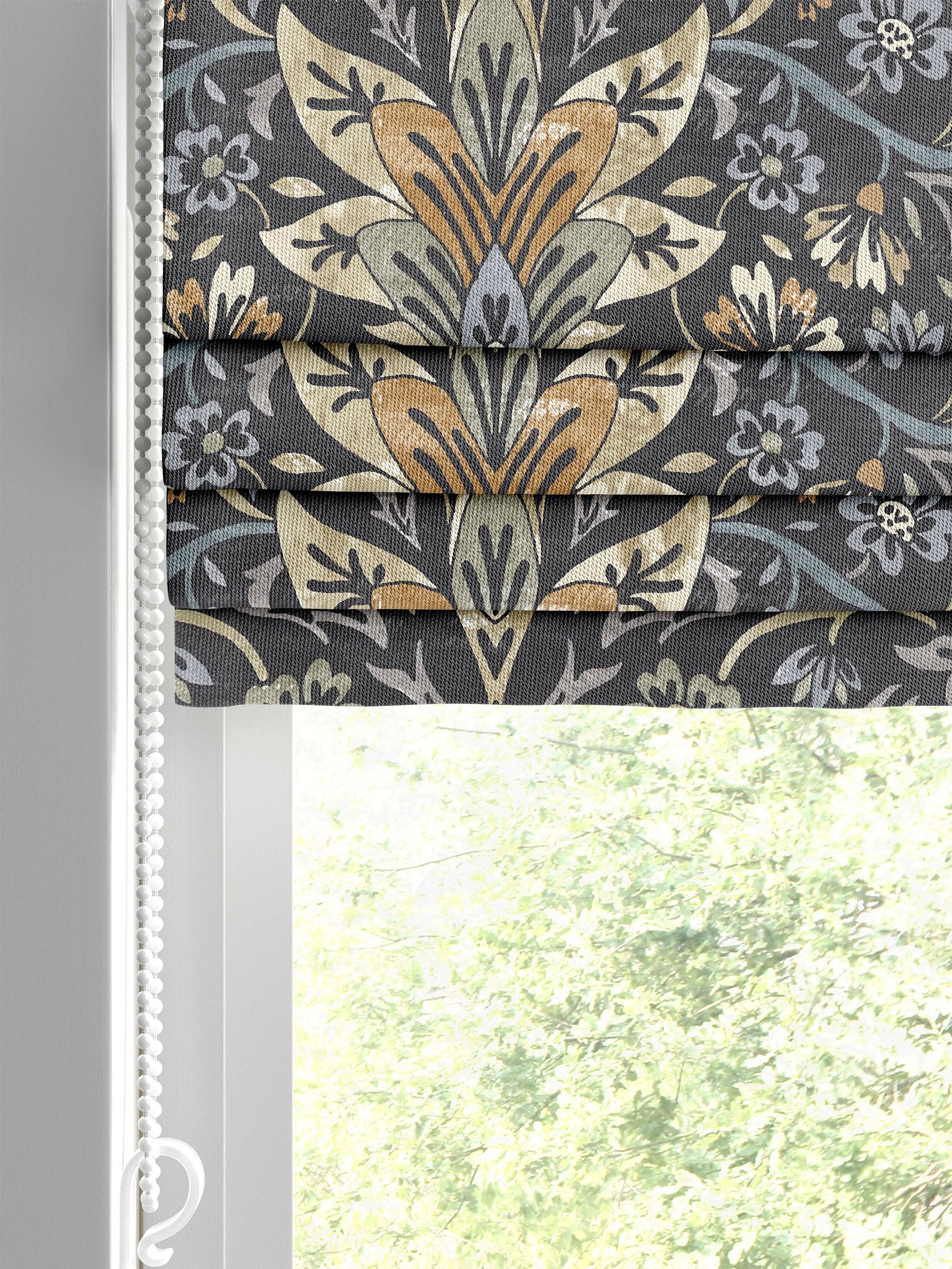 Roman blind Indigo Blue Langley, UK version