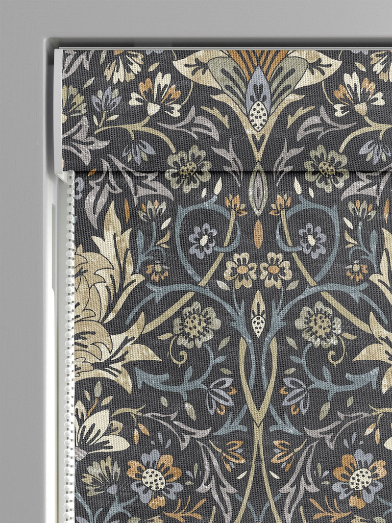 Roman blind Indigo Blue Langley, UK version