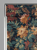 Graham & Brown Florenzia Dusk Blue Roman blind, imported from the UK
