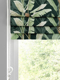 Graham & Brown emerald green Borneo Roman blind (British brand)