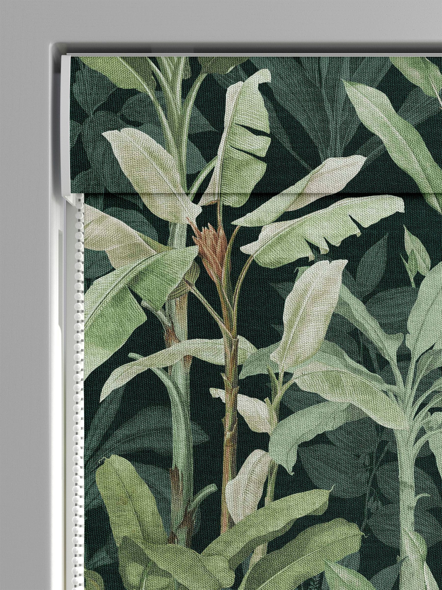 Graham & Brown emerald green Borneo Roman blind (British brand)