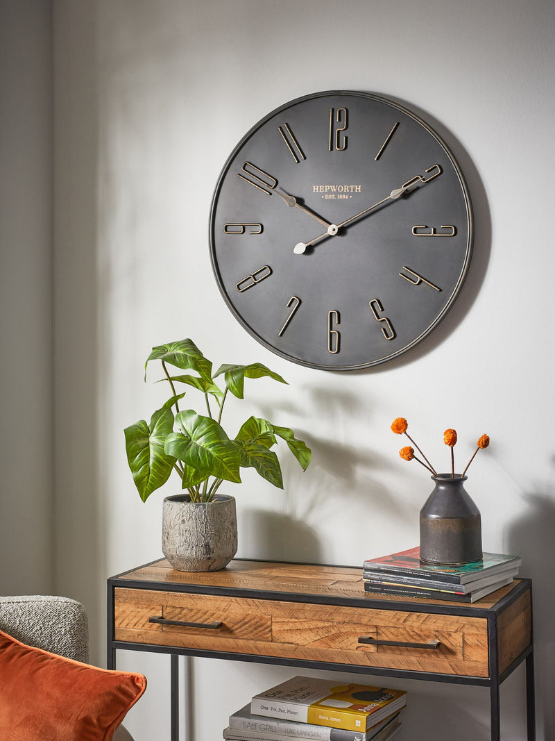 Stamford bronze wall clock 60cm - British product