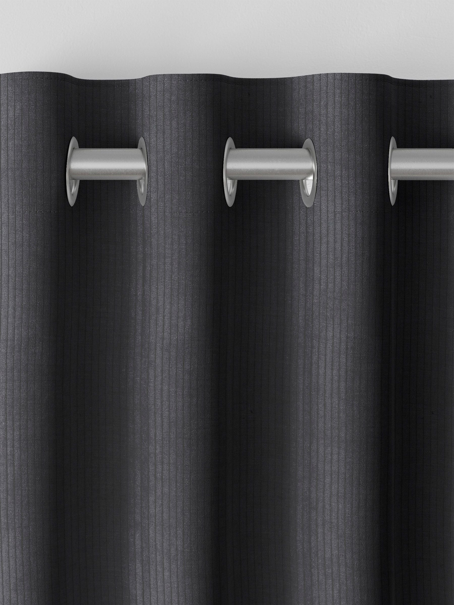 Graphite Grey Jangga made to measure curtains - British product