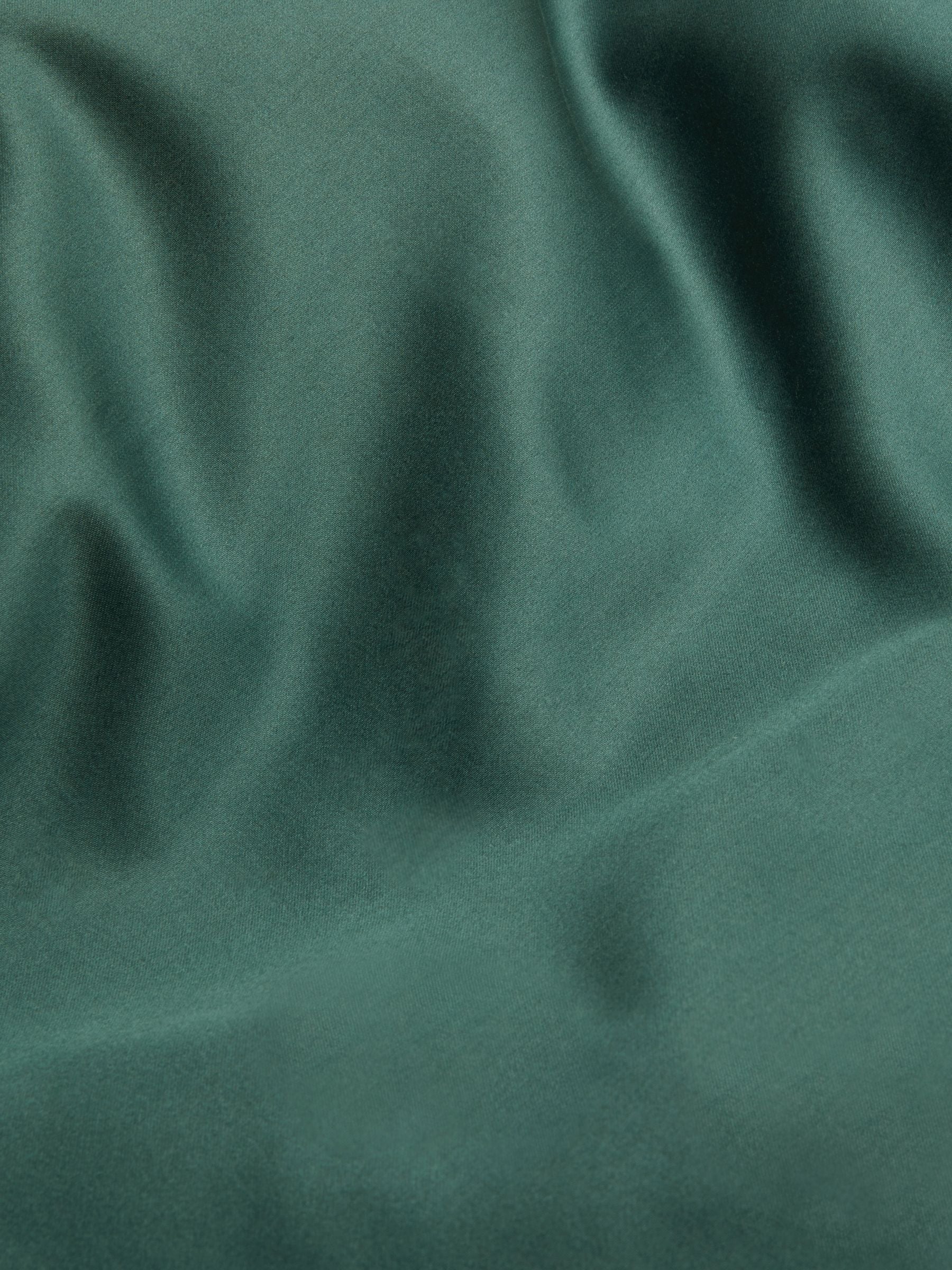 Bottle Green Egyptian cotton duvet cover and pillowcase set - British product