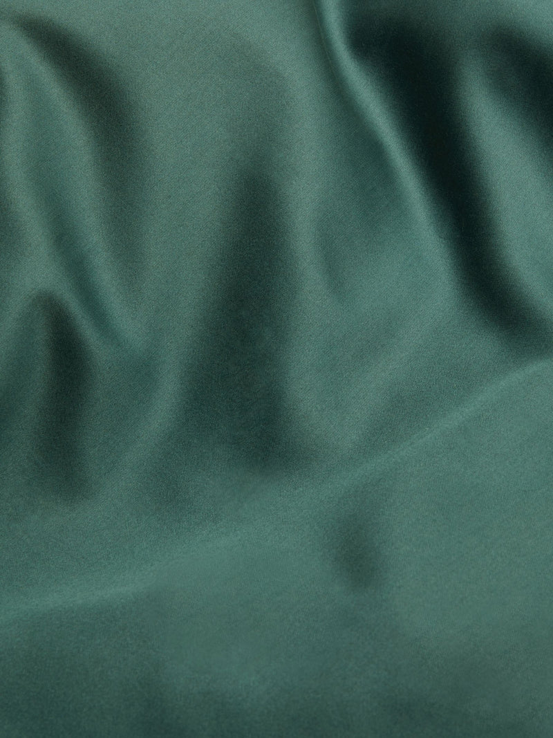 Bottle Green Egyptian cotton duvet cover and pillowcase set - British product