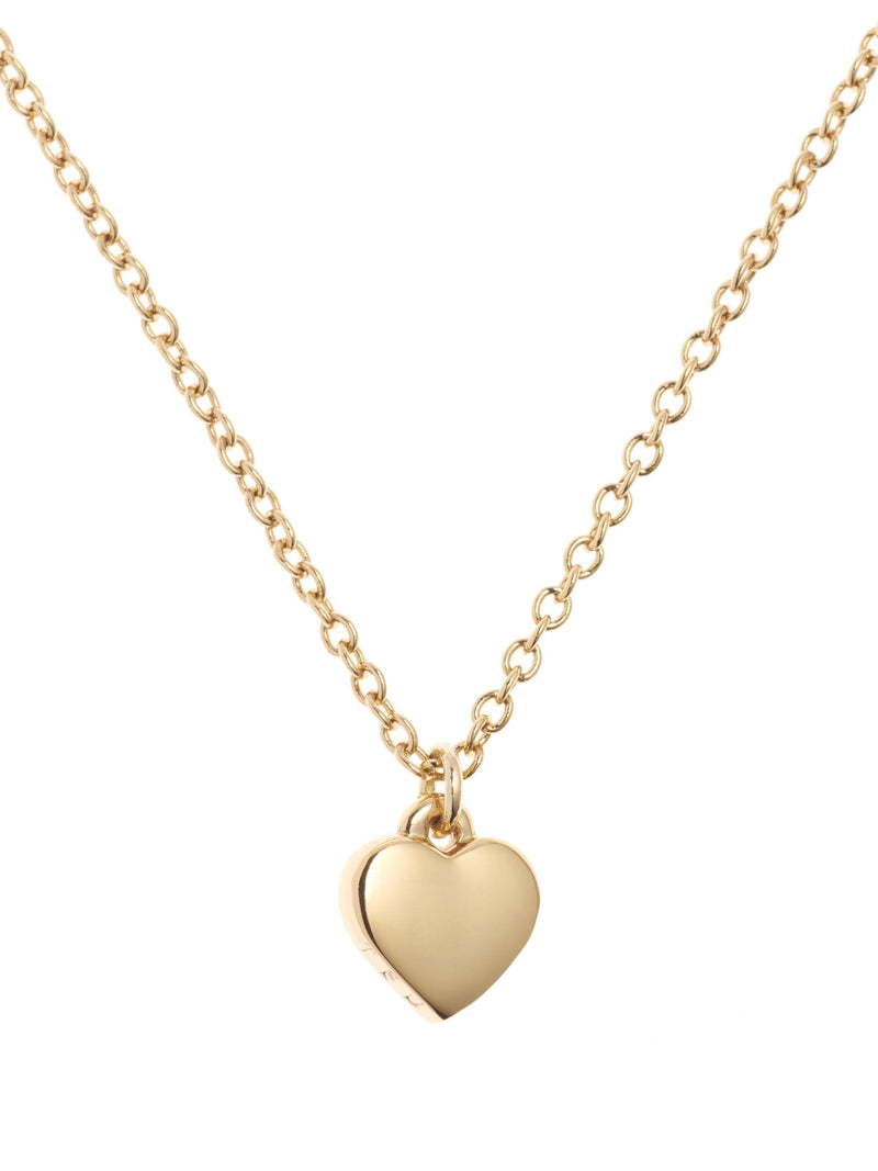 Ted Baker heart pendant necklace gold tone plated brass (British brand)