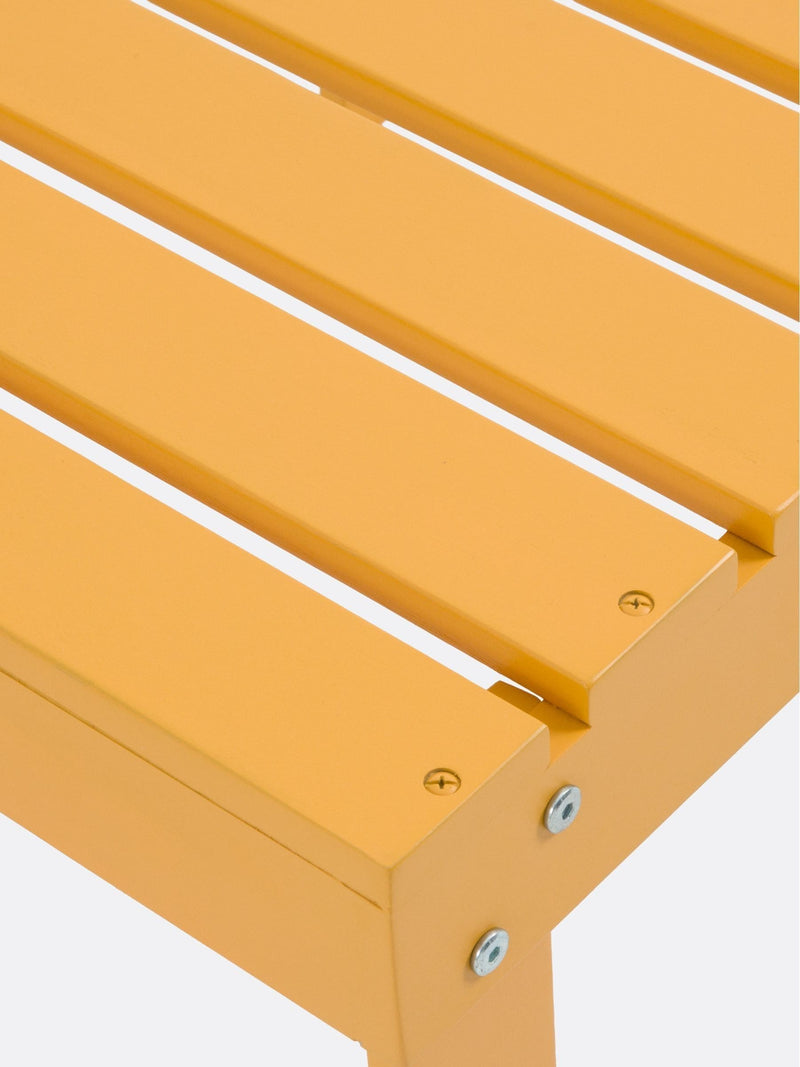 La Redoute Intérieurs Zeda acacia footrest table Honey Yellow, imported from the UK