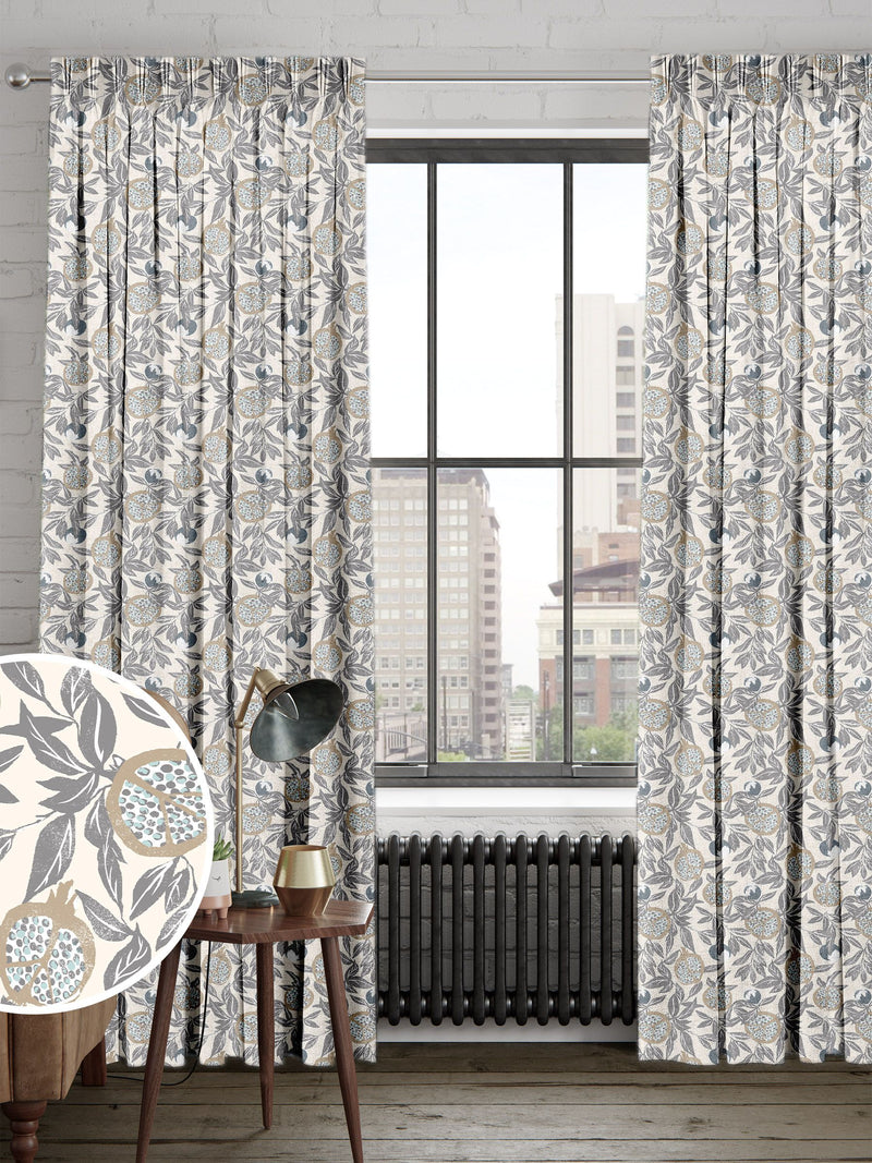 Grey Halo made to measure curtains - British product