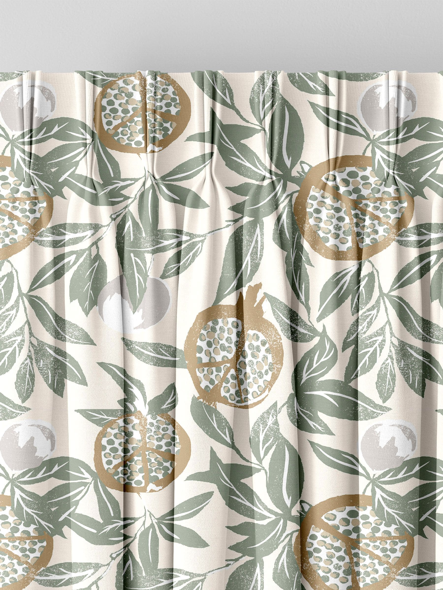 Green Halo Halo Sage made to measure curtains (British brand)