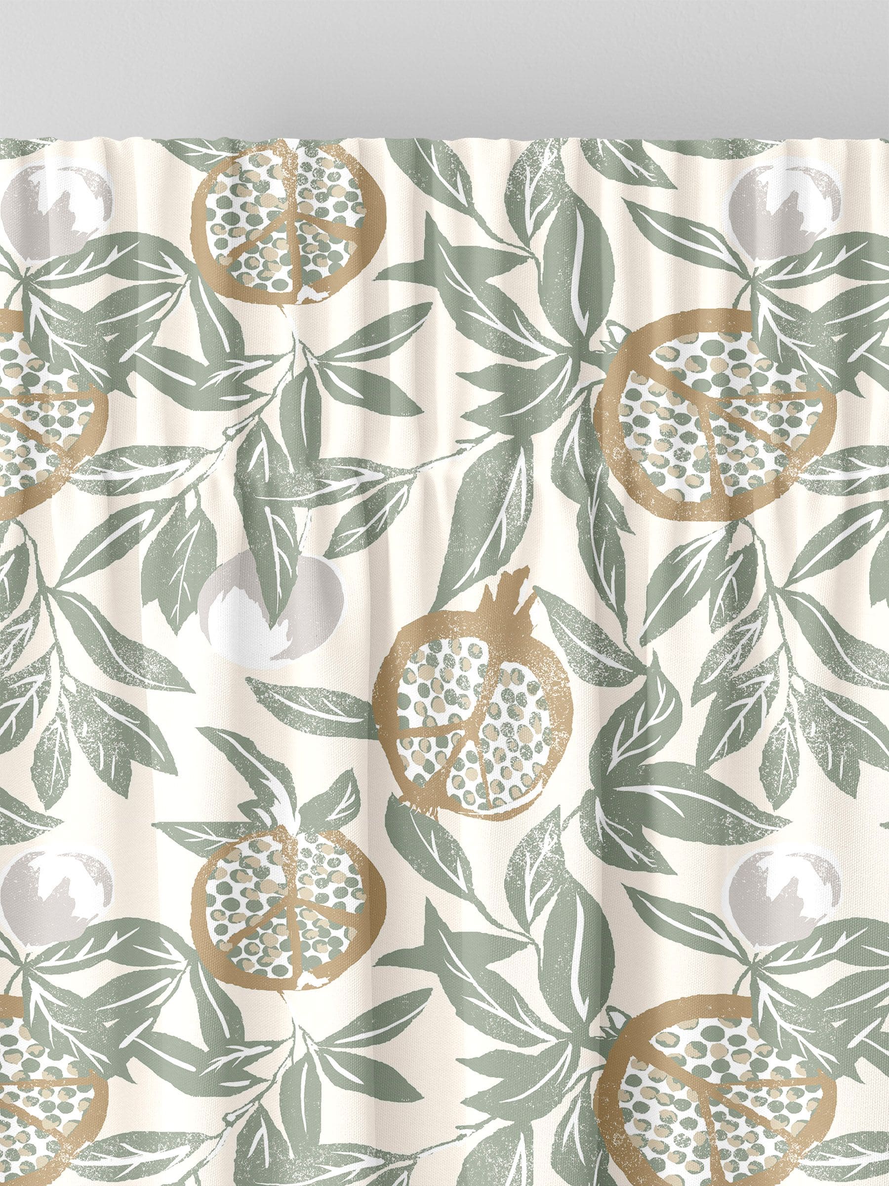 Green Halo Halo Sage made to measure curtains (British brand)