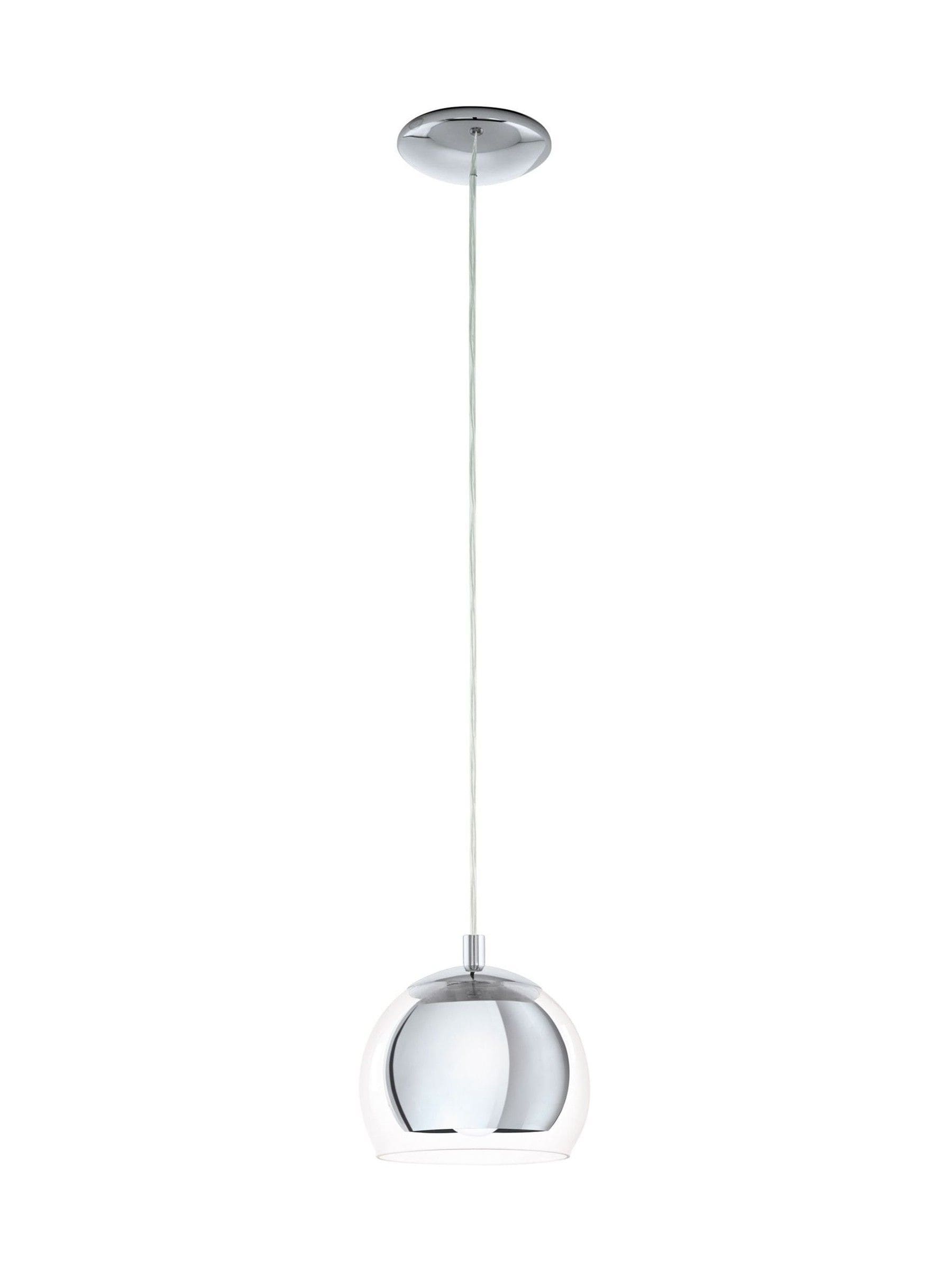 Eglo Rocamar chrome pendant light, imported from the UK