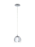 Eglo Rocamar chrome pendant light, imported from the UK