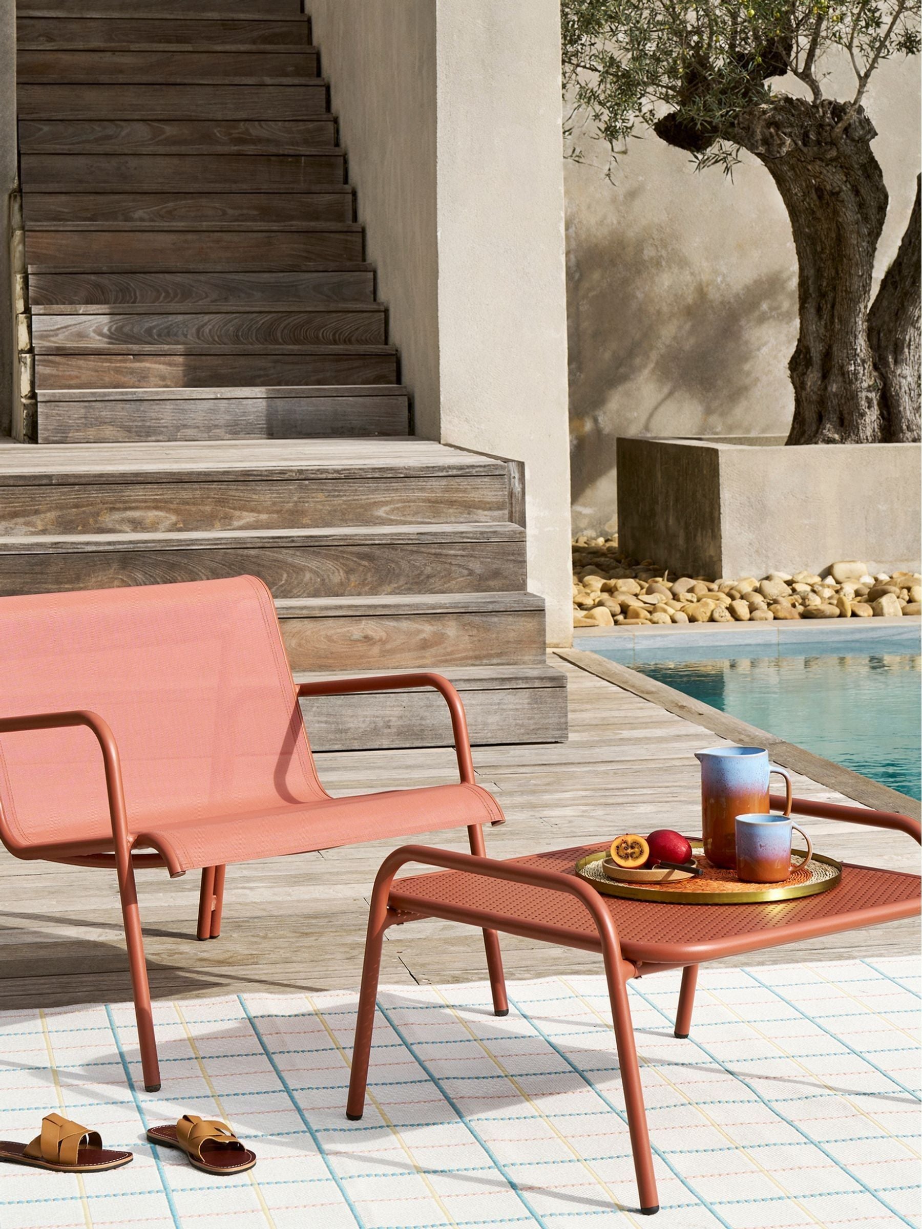 La Redoute Intérieurs Green Lysa Aluminium Coffee Table Footrest