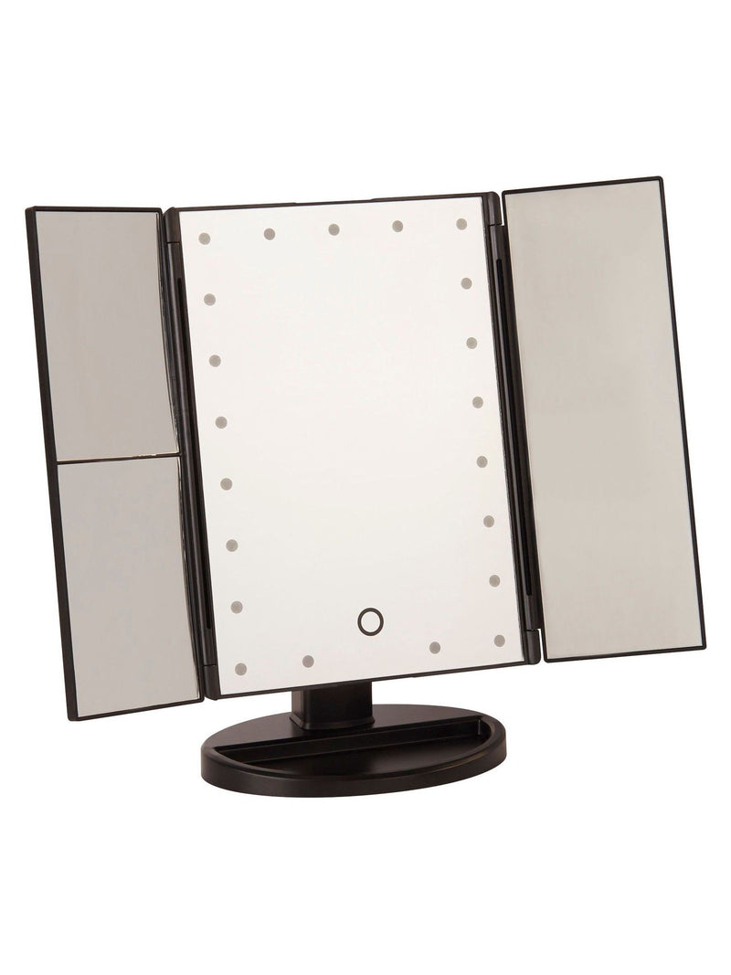 Searchlight Black Queen TriFold Mirror 28cm (British brand)