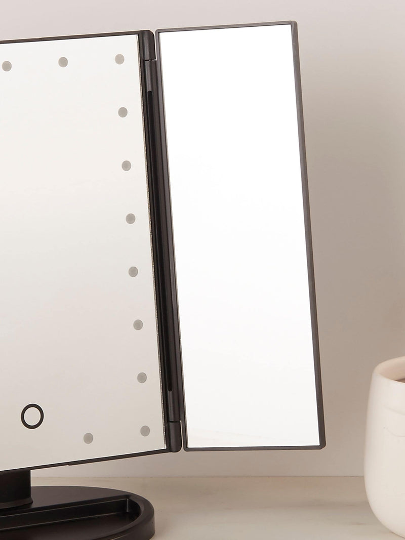 Searchlight Black Queen TriFold Mirror 28cm (British brand)