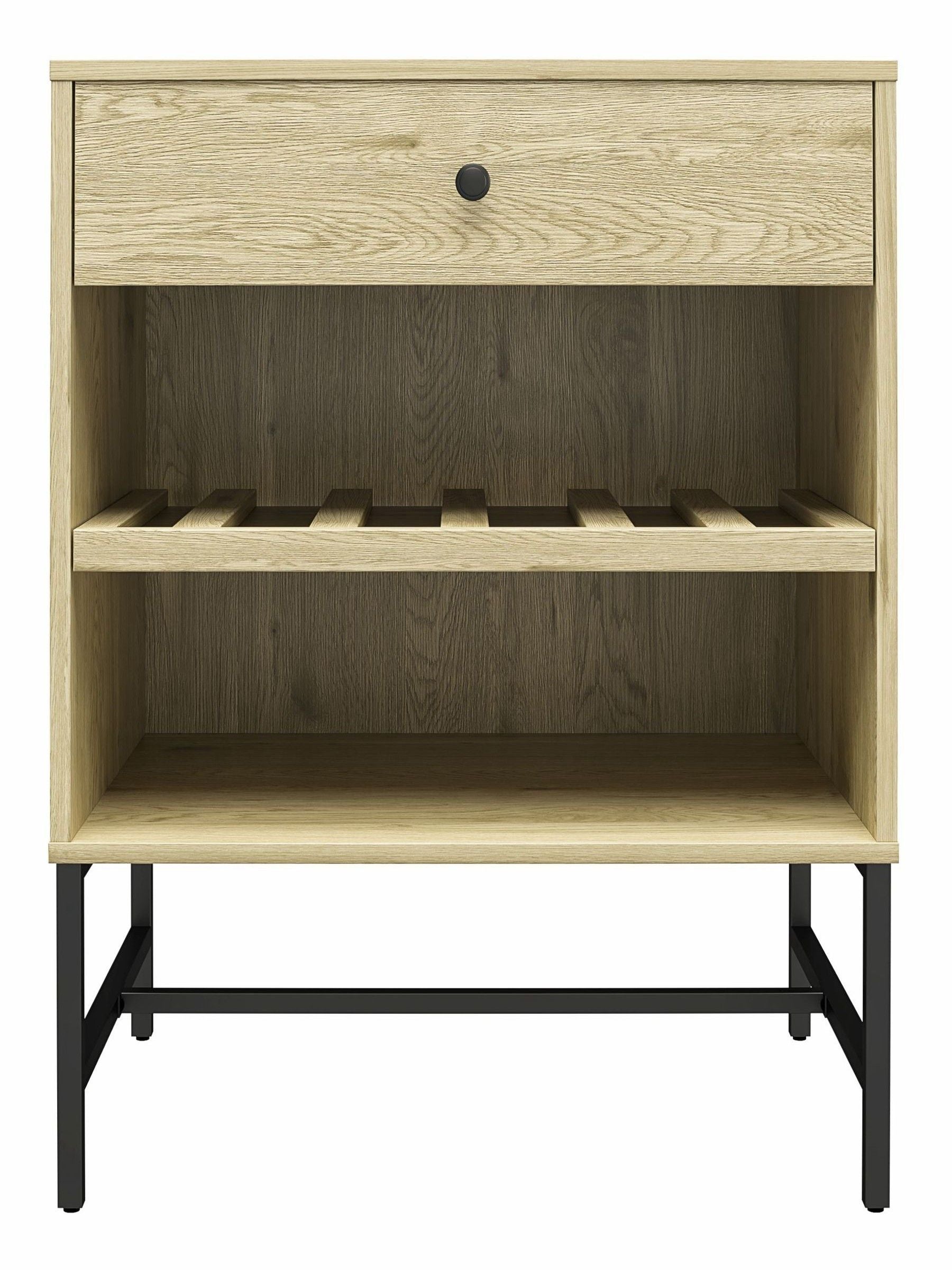 Dorel Home Tamlin Linseed Oak beverage cabinet, UK version