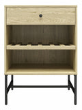 Dorel Home Tamlin Linseed Oak beverage cabinet, UK version