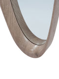 Pacific natural wood veneer teardrop mirror 89.5cm, imported from the UK