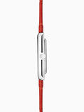 Accurist Red Rectangle Leather Strap Analogue Watch