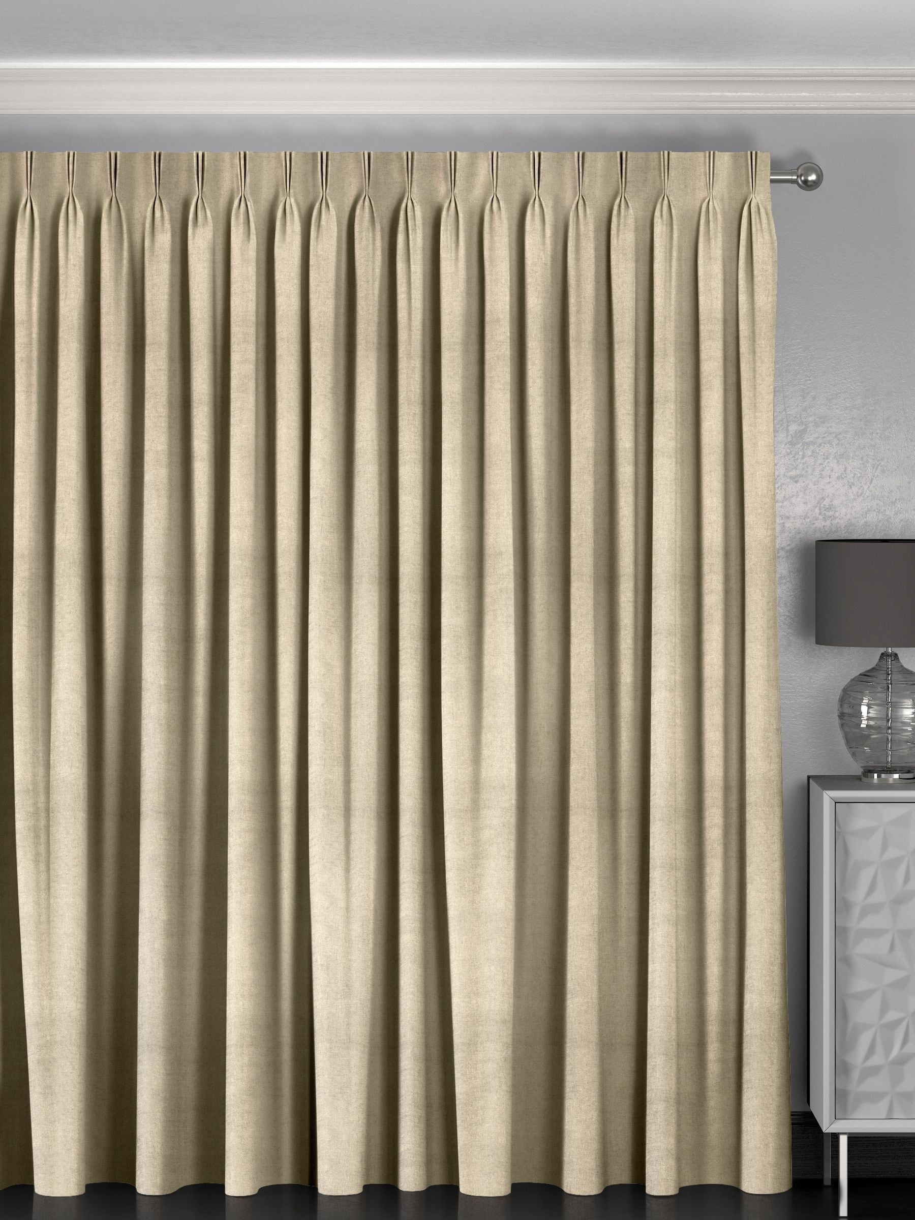Natural Paso made to measure curtains off-white textured (British brand)