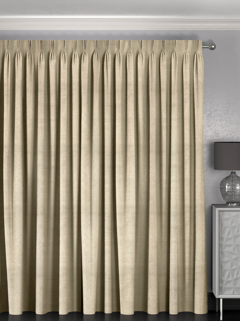 Natural Paso made to measure curtains off-white textured (British brand)