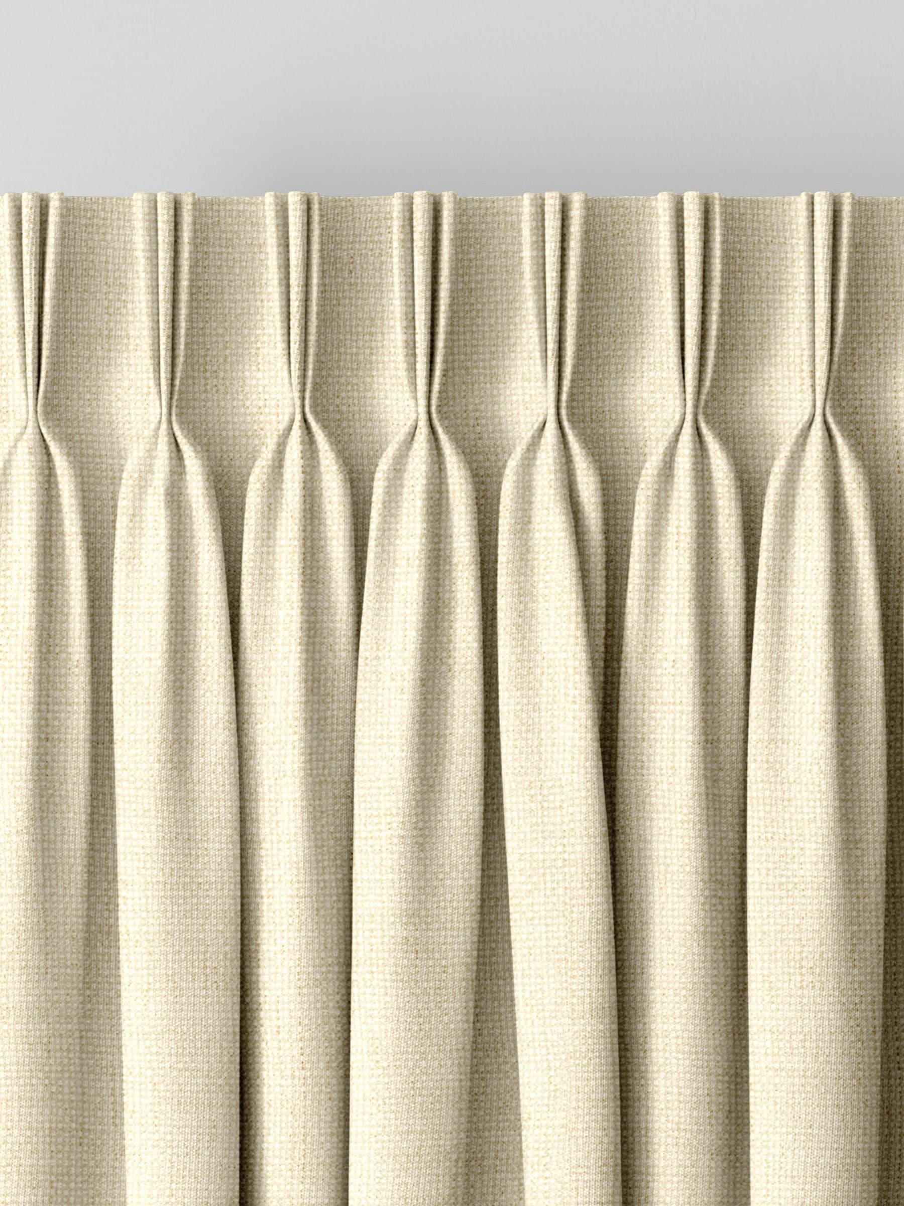 Natural Paso made to measure curtains off-white textured (British brand)