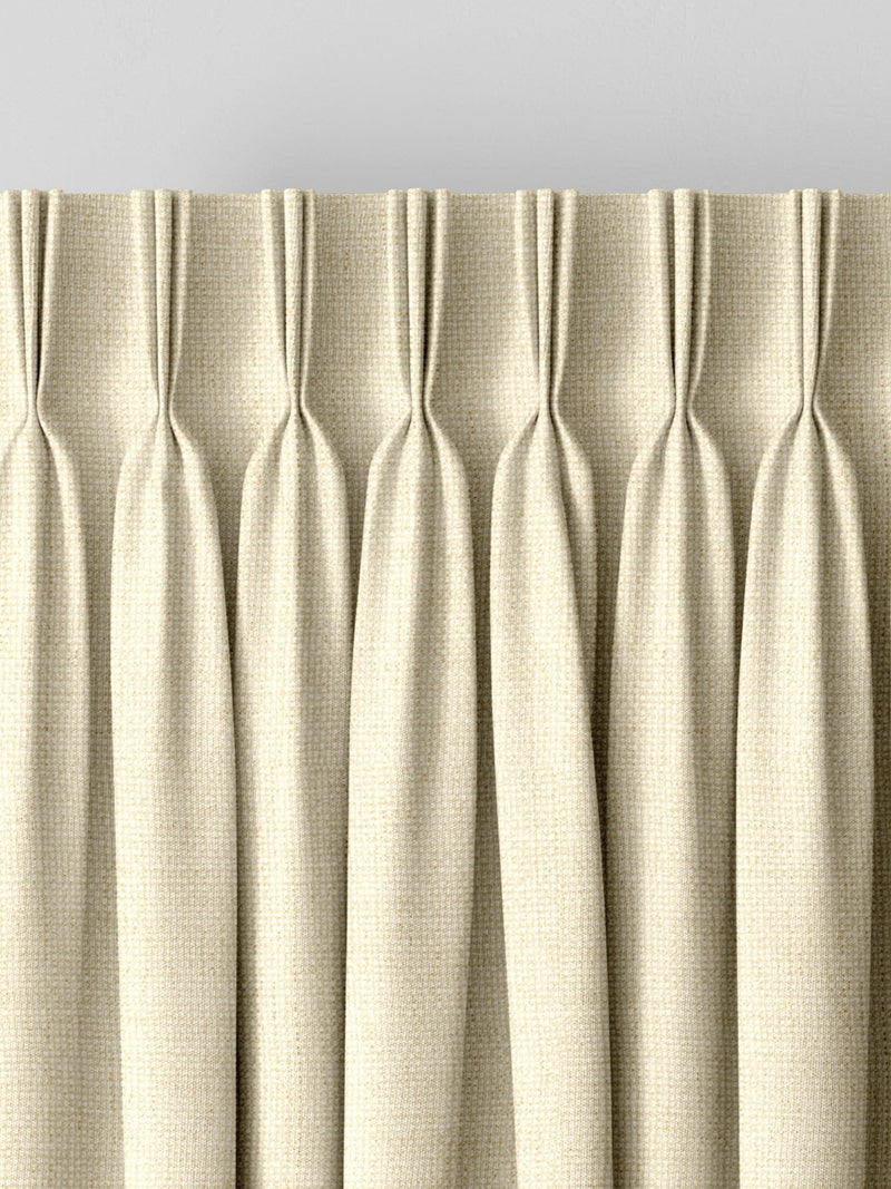 Natural Paso made to measure curtains off-white textured (British brand)
