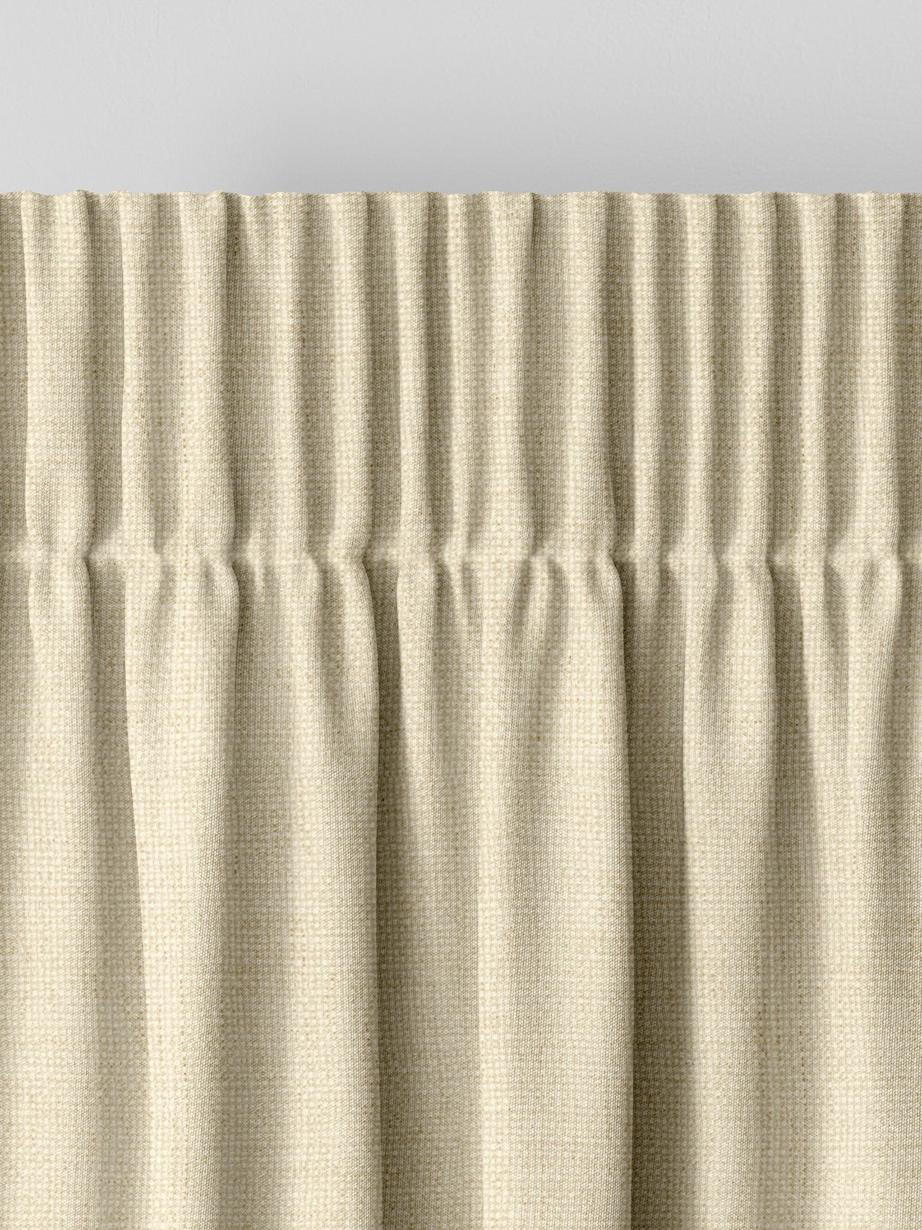Natural Paso made to measure curtains off-white textured (British brand)