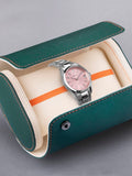 Accurist Silver Stainless Steel Watch Peony Pink Dial - British product